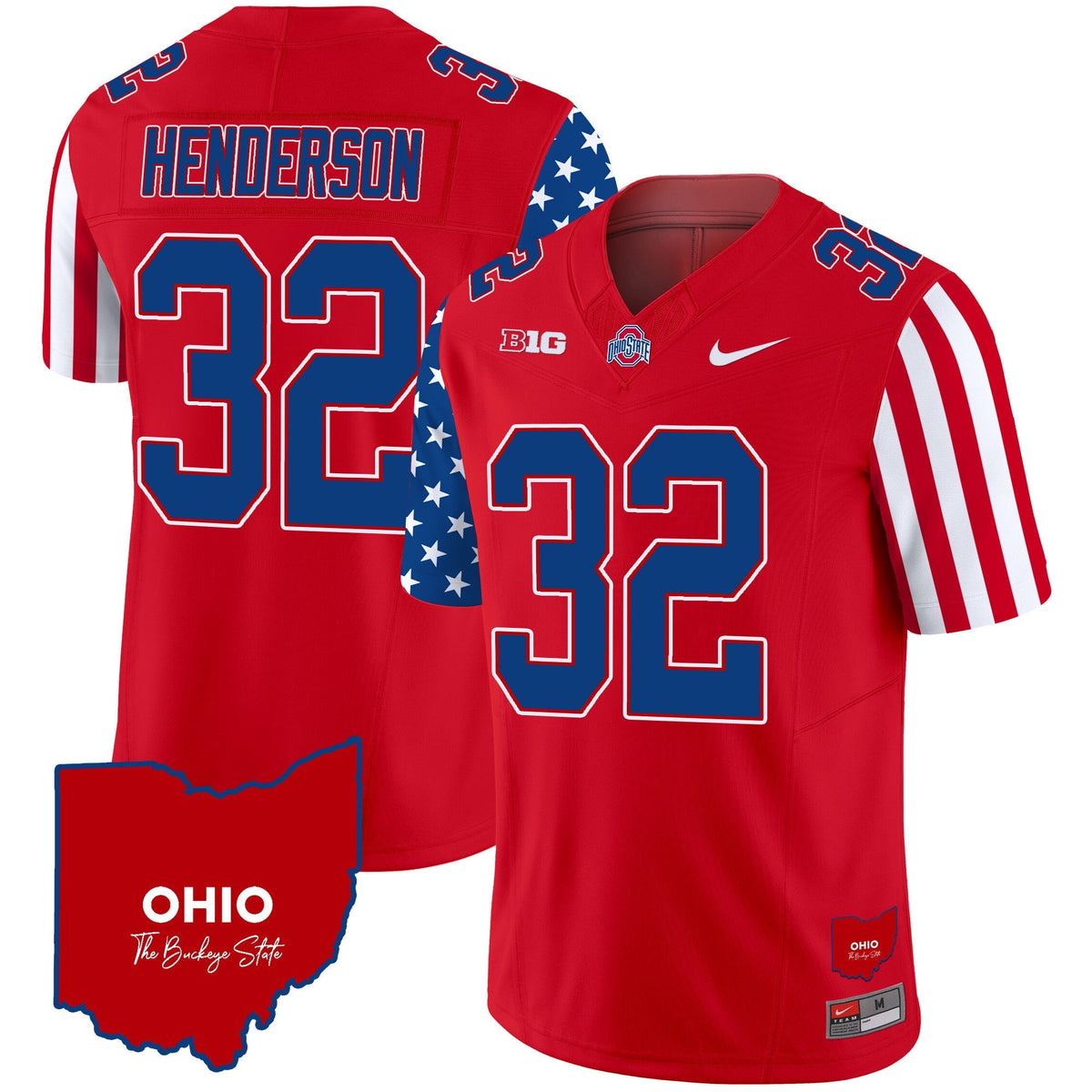 Men's Ohio State Buckeyes American Style Vapor Limited Jersey - All Stitched