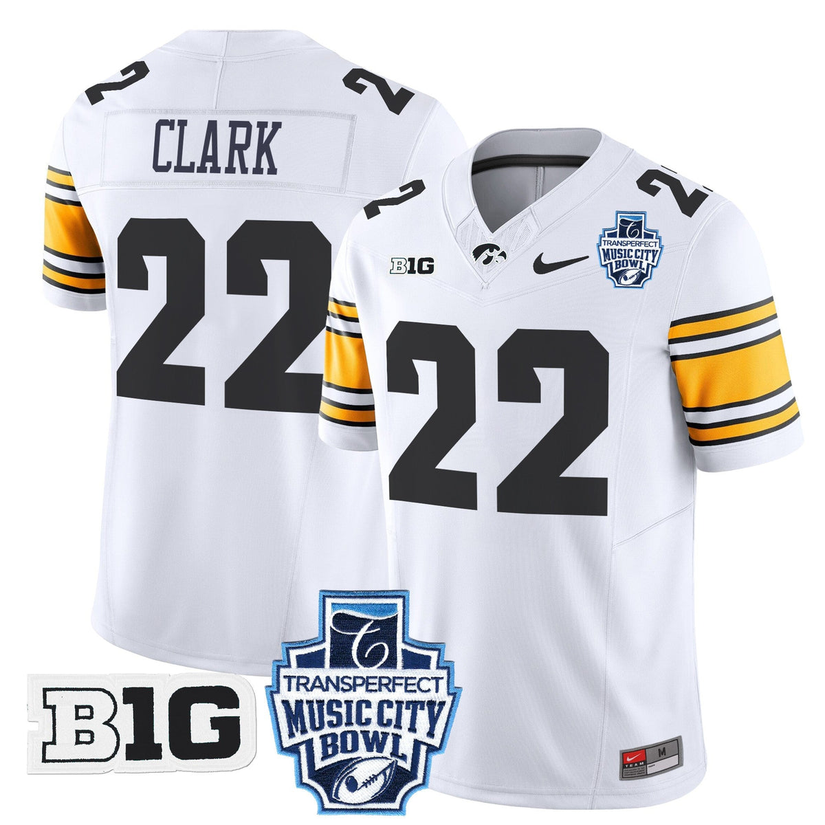 Men's Iowa Hawkeyes 2024 Music City Bowl Vapor Limited Jersey - All Stitched