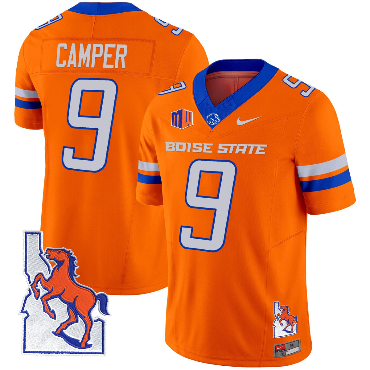 Men's Boise State Broncos 2024 Map Patch Vapor Limited Jersey - All Stitched