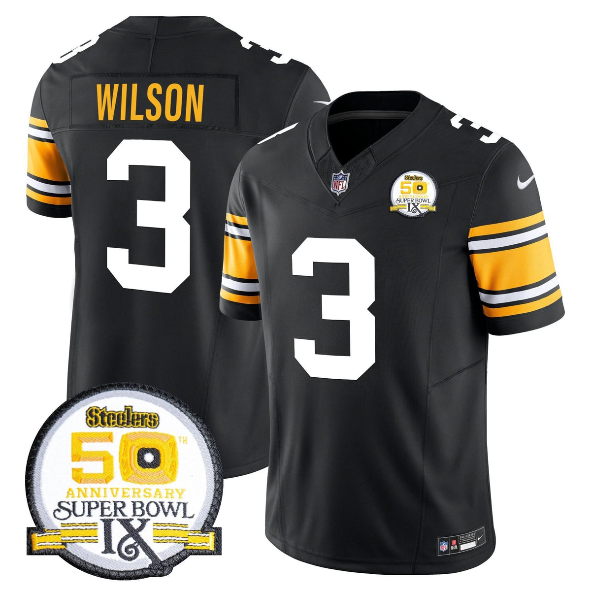 Pittsburgh Steelers Throwback 2024 Vapor Limited Jersey - All Stitched