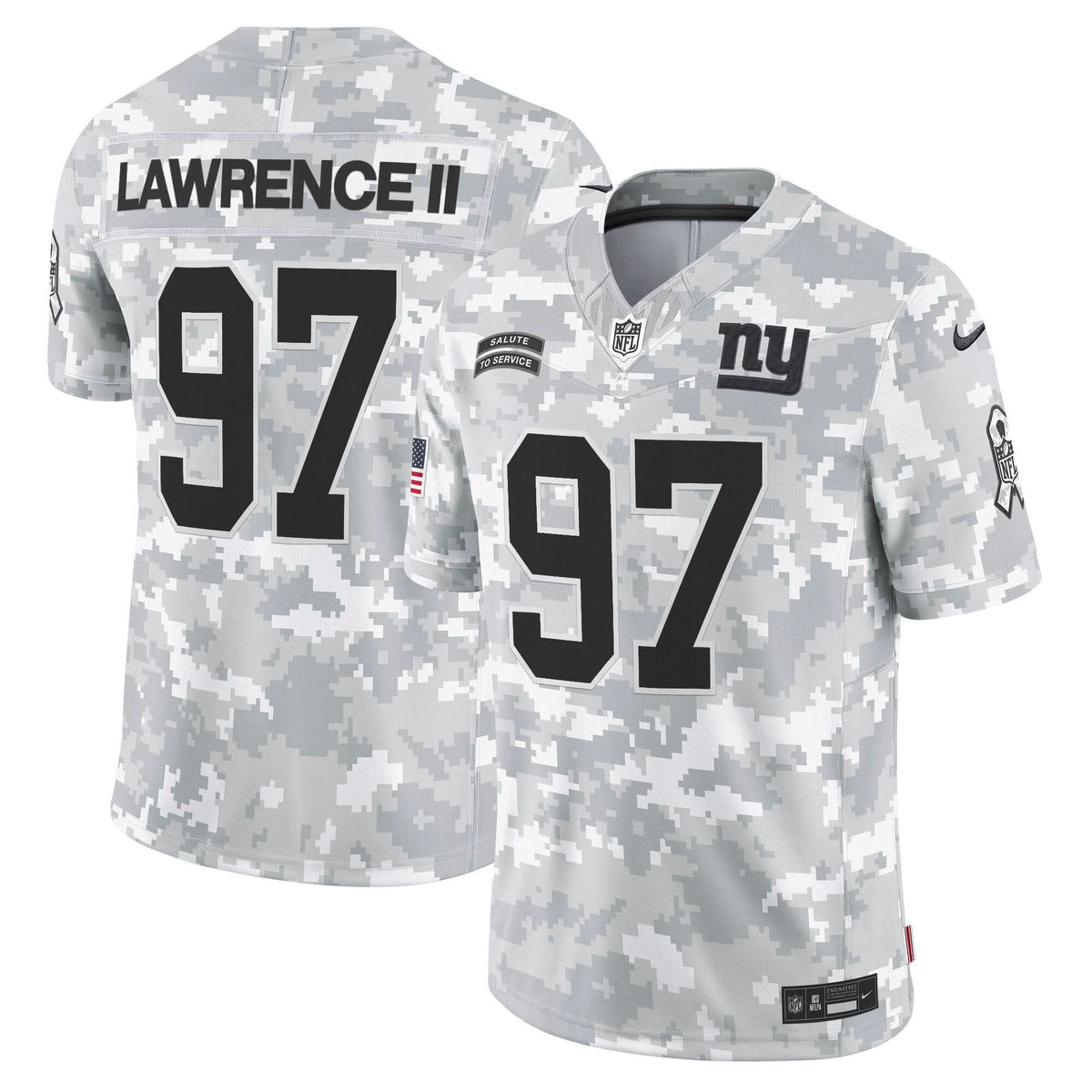 New York Giants 2024 Salute to Service Vapor Limited Jersey - Arctic Camo - All stitched