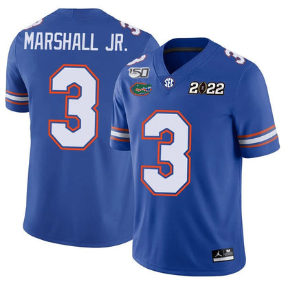 Men's Florida Gators Football 150th Anniversary Patch Players Jersey Collection - All Stitched