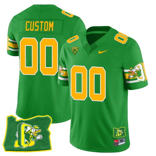 Custom Oregon Ducks ‘Mighty Oregon’ Throwback Football Stitched Jersey – Oregon State