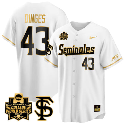 Men's Florida State Seminoles 2024 College World Series Vapor Premier Limited Jersey V1 - All Stitched