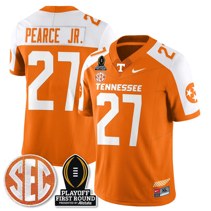Men's Tennessee Volunteers Football Jersey - Playoff First Round Patch - All Stitched