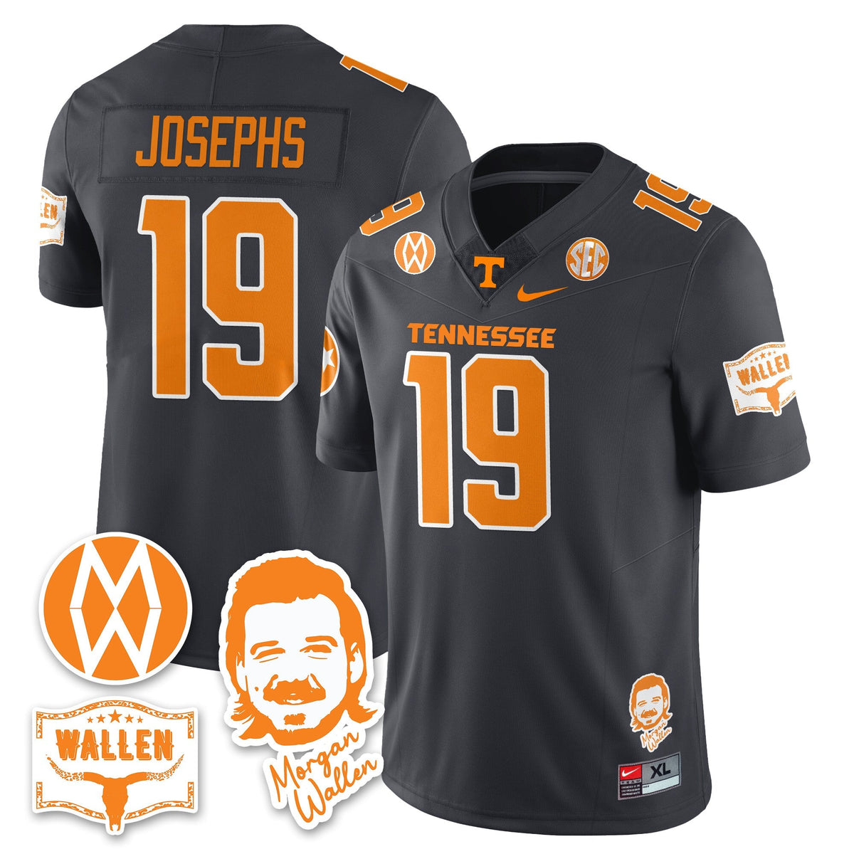 Men's Tennessee Volunteers Morgan Wallen 2025 Jersey - All Stitched