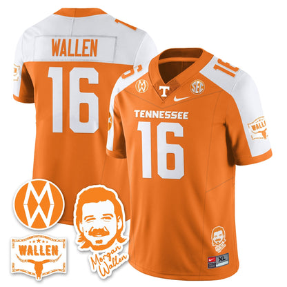 Women's Tennessee Volunteers Morgan Wallen 2025 Jersey - All Stitched