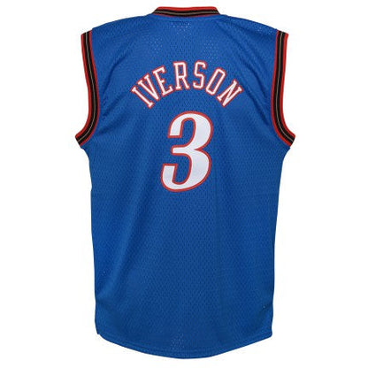 Philadelphia 76ers Allen Iverson Mitchell & Ness Blue 1999-2000 Hardwood Classics Swingman Jersey