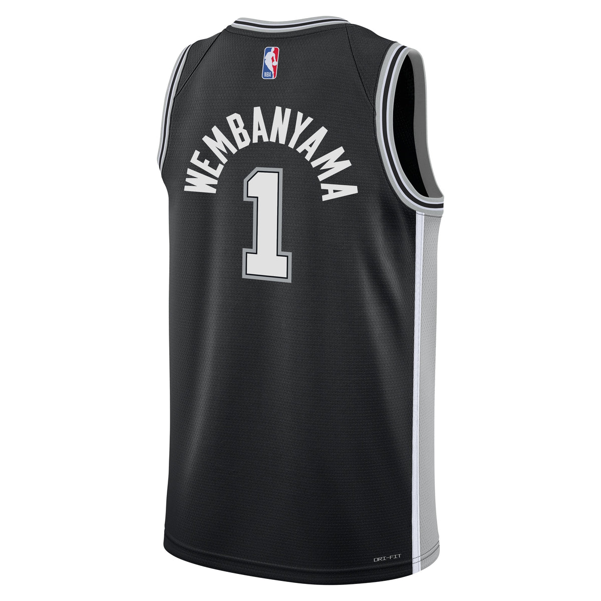 San Antonio Spurs Victor Wembanyama Nike Black Swingman Icon Jersey