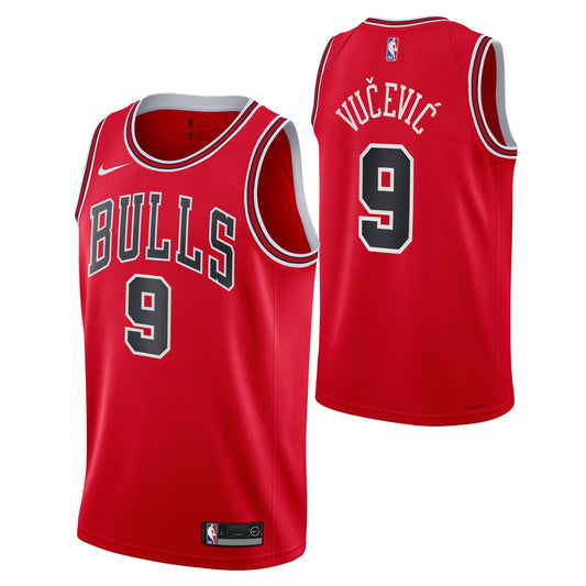 Chicago Bulls Nikola Vucevic Red Nike Swingman Icon Jersey