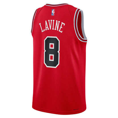Chicago Bulls Zach Lavine Red Nike Swingman Icon Jersey