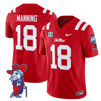 Men's Ole Miss Rebels 2024 Vapor Limited Jersey V2 - All Stitched