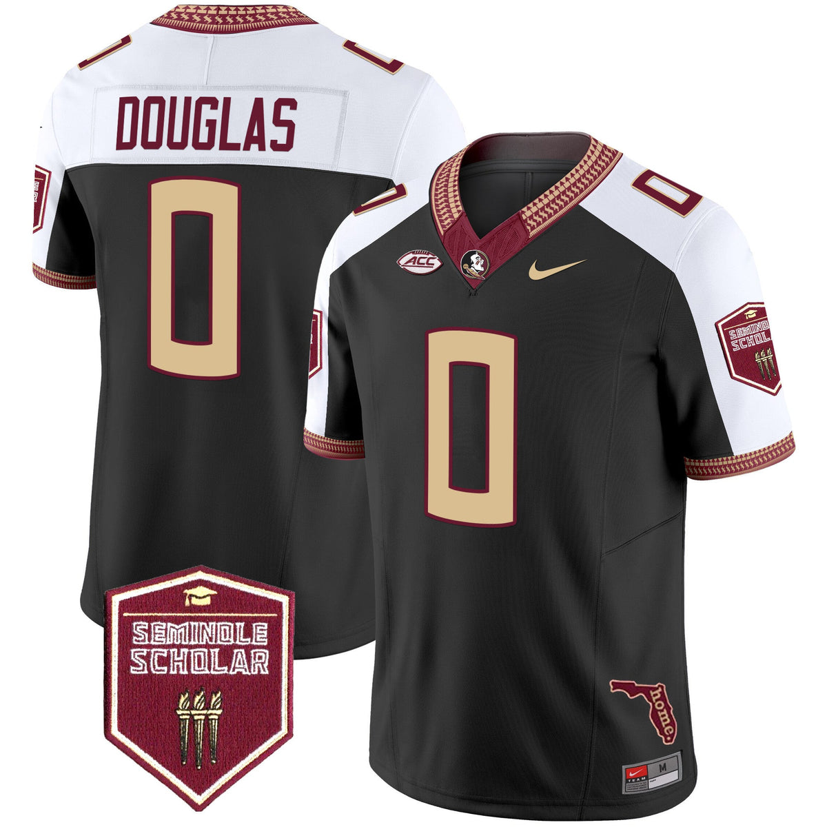 Men's Florida State Seminoles 2025 Seminole Scholar Patch Vapor Limited Jersey - All Stitched