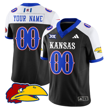 Custom Kansas Jayhawks Football 2025 Limited Jersey - All Stitched