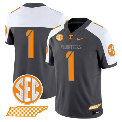 Men's Tennessee Volunteers 2025 'Smokey Grey Series' Vapor Limited Jersey V2 - All Stitched