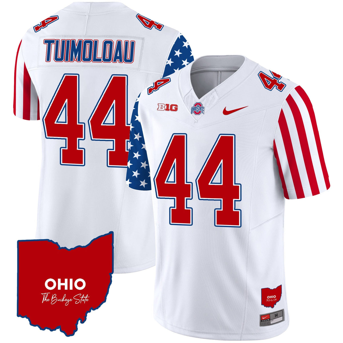 Men's Ohio State Buckeyes American Style Vapor Limited Jersey - All Stitched