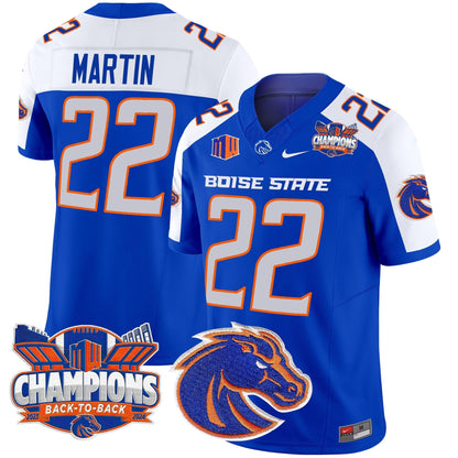 Men's Boise State Broncos 2024 Back To Back Champions Vapor Limited Jersey - All Stitched