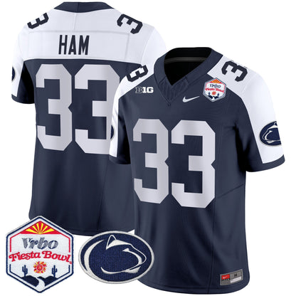 Men's Penn State Nittany Lions 2024 The Fiesta Bowl Patch Vapor Limited Jersey - All Stitched