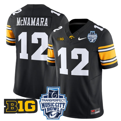 Men's Iowa Hawkeyes 2024 Music City Bowl Vapor Limited Jersey - All Stitched