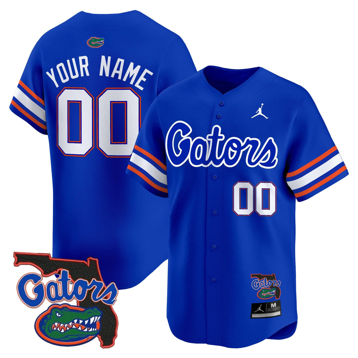 Florida Gators 2024 Florida Patch Vapor Baseball Custom Jersey - All Stitched