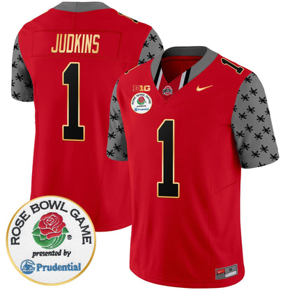 Men's Ohio State Buckeyes Rose Bowl Gold Trim Vapor Limited Jersey - All Stitched