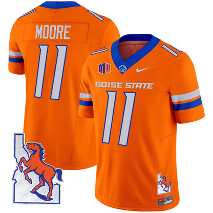 Men's Boise State Broncos 2024 Map Patch Vapor Limited Jersey - All Stitched