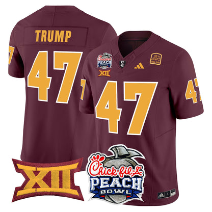 Men's Arizona State Sun Devils 2025 Peach Bowl Vapor Limited Jersey - All Stitched