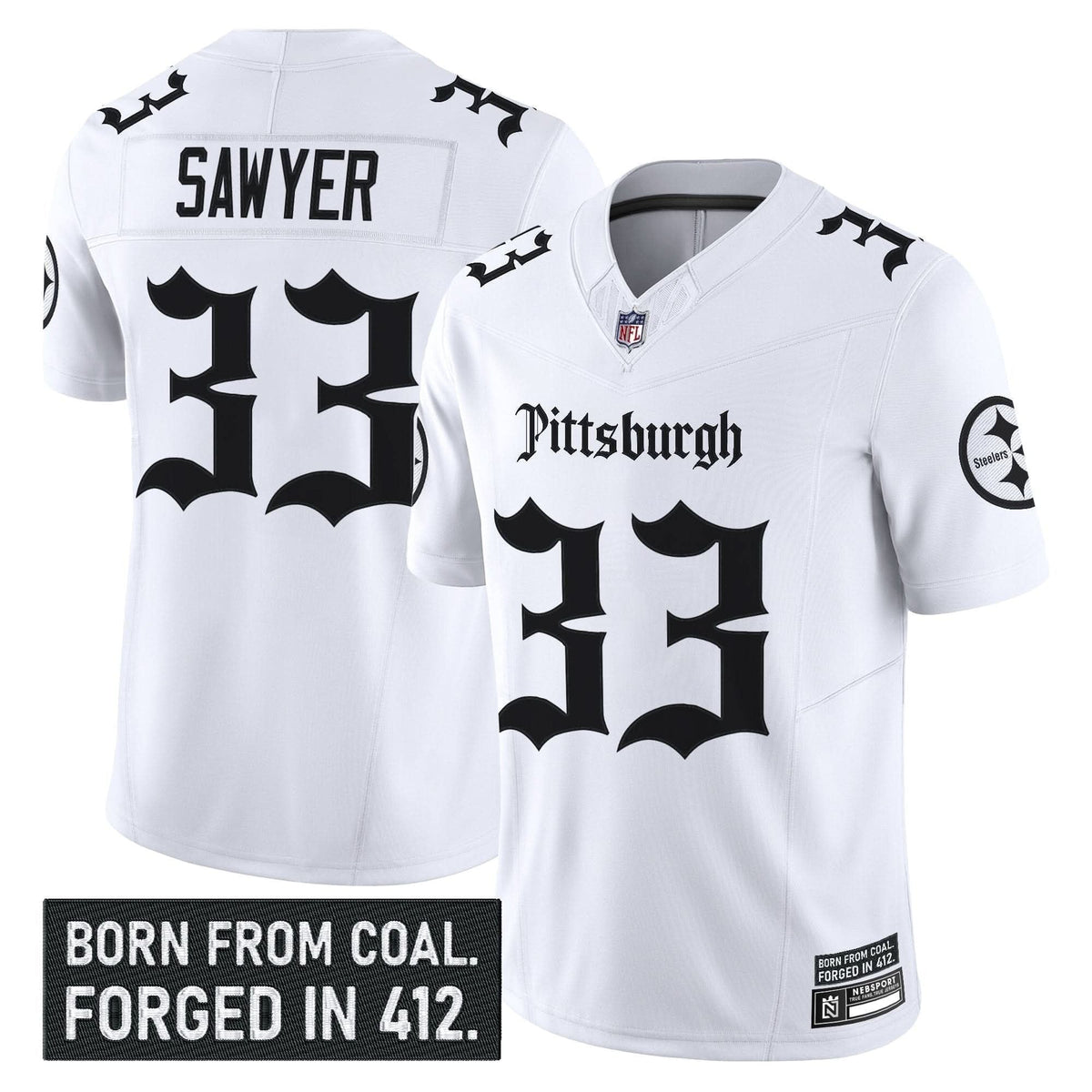 Pittsburgh Steelers 'Gothic Steel City Edition' Vapor Limited Jersey - All Stitched