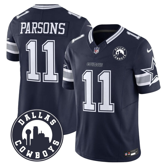 Cowboys "Dallas City" Patch Vapor Limited Jersey - All Stitched