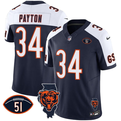 Bears Illinois Patch Vapor Jersey - All Stitched