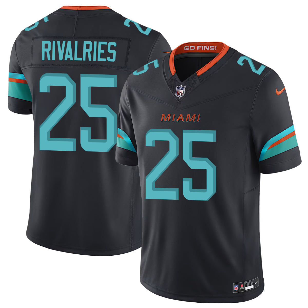 Miami Dolphins Vapor F.U.S.E. Limited Rivalry Series Jersey - All Stitched