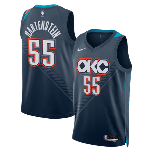 Oklahoma City Thunder 202526 City Edition Swingman Jersey Gray Isaiah Hartenstein Unisex | RTJ13202