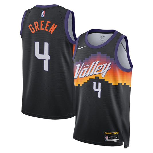 Phoenix Suns 202526 City Edition Swingman Jersey Black Jalen Green Unisex | RTJ13112