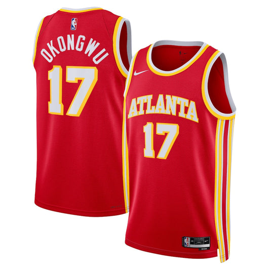 Atlanta Hawks Icon Edition Swingman Jersey Red Onyeka Okongwu Unisex | RTJ13052