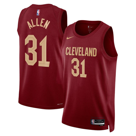 Cleveland Cavaliers Icon Edition Swingman Jersey Maroon Jarrett Allen Unisex | Stitched Jersey RTJS 11953