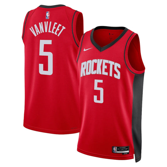 Houston Rockets Icon Edition Swingman Jersey Red Fred Vanvleet Unisex | Stitched Jersey RTJS 11916