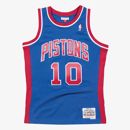 Detroit Pistons Swingman Jersey Road Dennis Rodman 1988 89 | Stitched Jersey RTJS 11886