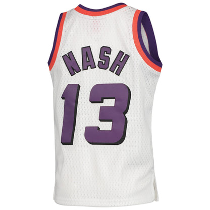 Phoenix Suns Steve Nash Mitchell & Ness White 1996-97 Hardwood Classics Swingman Jersey