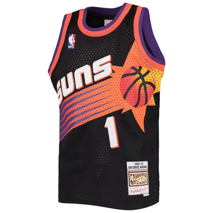 Phoenix Suns Anfernee "Penny" Hardaway Mitchell & Ness Black Hardwood Classics Swingman Jersey